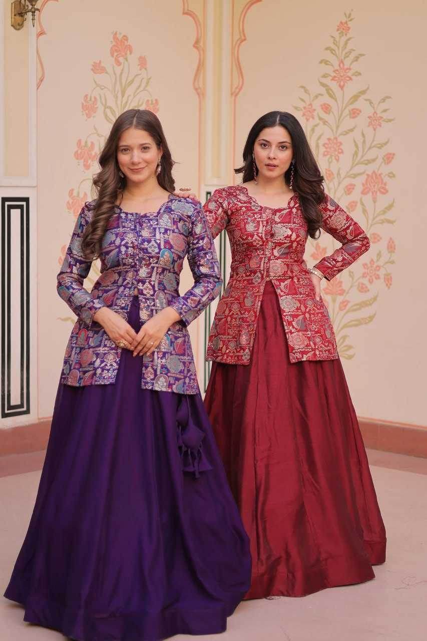 Simmer Lehenga With Blouse - MYLUXURY LANE ENTERPRISE